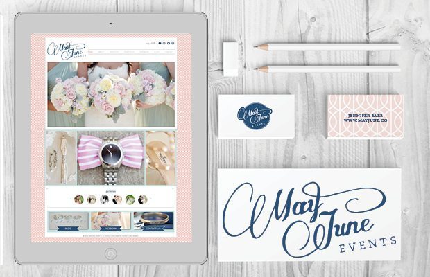 pretty pink brand identity, branding, wedding planner branding, graphic design company, custom website design for wedding planner