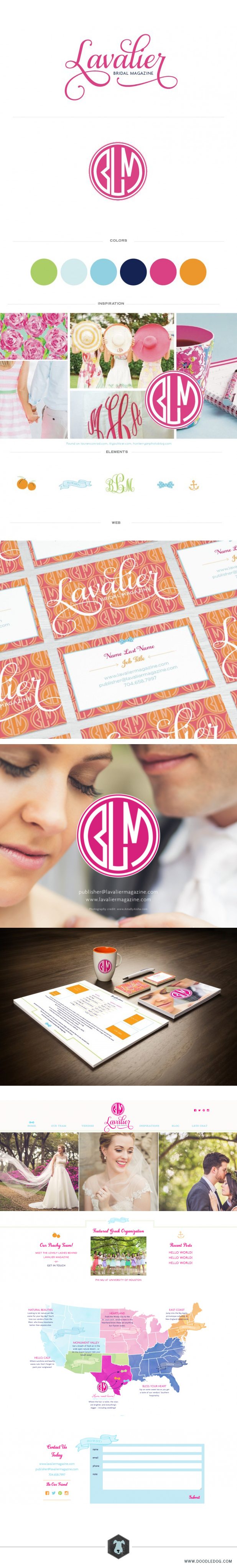Doodle Dog Brand Board | Lavalier Bridal Magazine