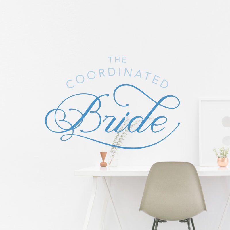 Custom Blog Logo for The Coordinated Bride | Doodle Dog Creative