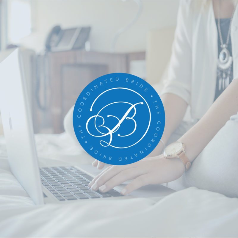 Custom Blog Logo for The Coordinated Bride | Doodle Dog Creative