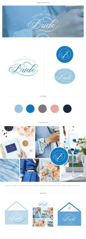 Custom Blog Logo for The Coordinated Bride | Doodle Dog Creative