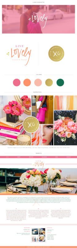 Dallas Brand Design + Dallas Website Design for Live Lovely | Doodle Dog