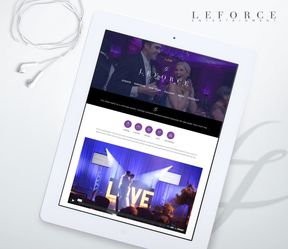 Unique Custom Website for Dallas DJ | Doodle Dog