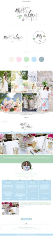 Mint Juleps & Grace's Feminine Branding | Doodle Dog