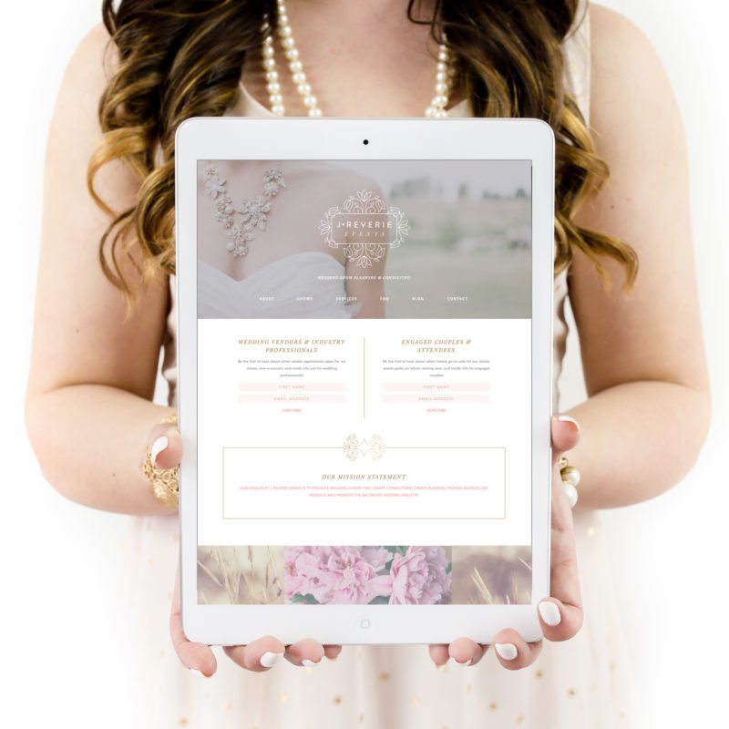 Wedding Industry Branding and Web Design | J. Reverie Events