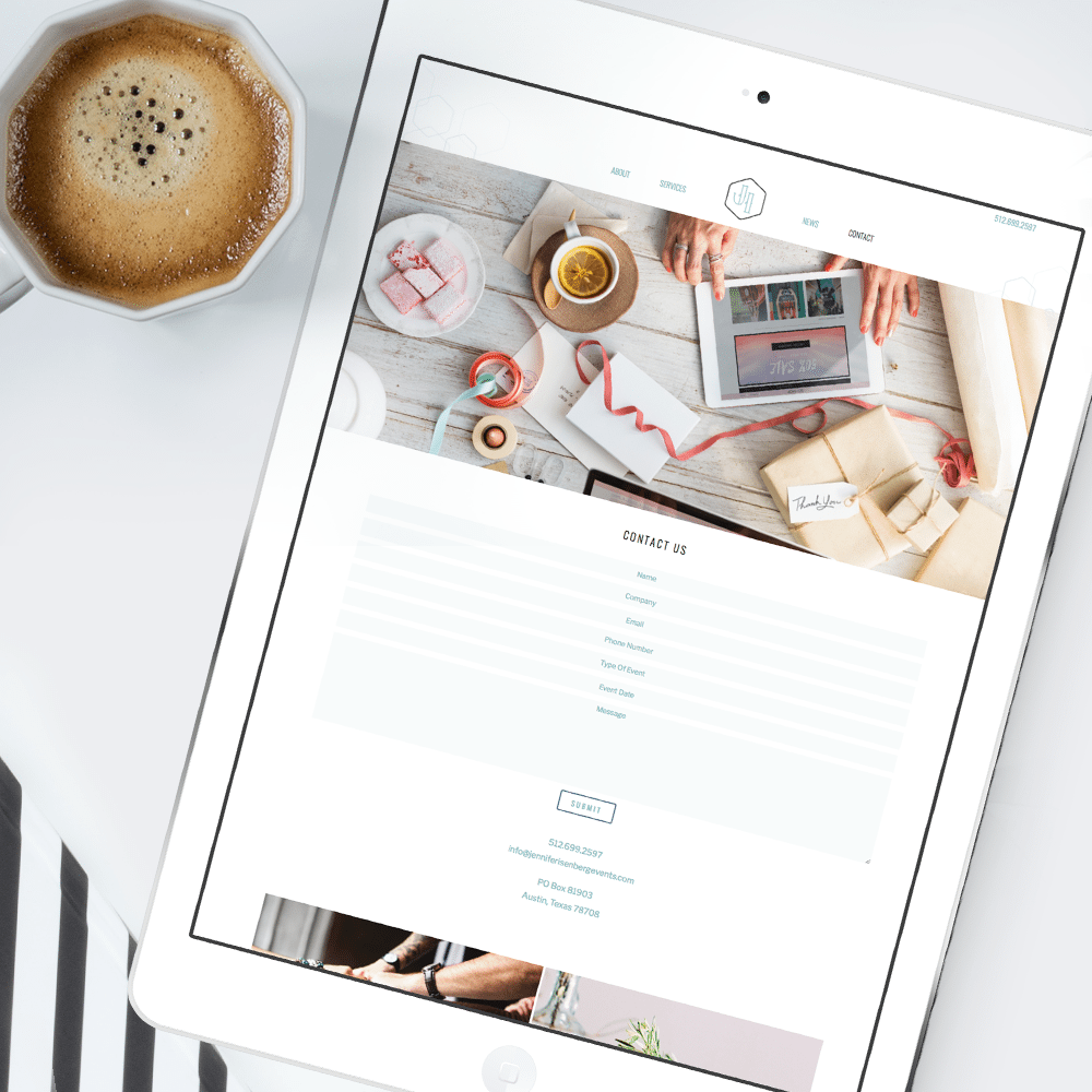 DFW wedding planner web design