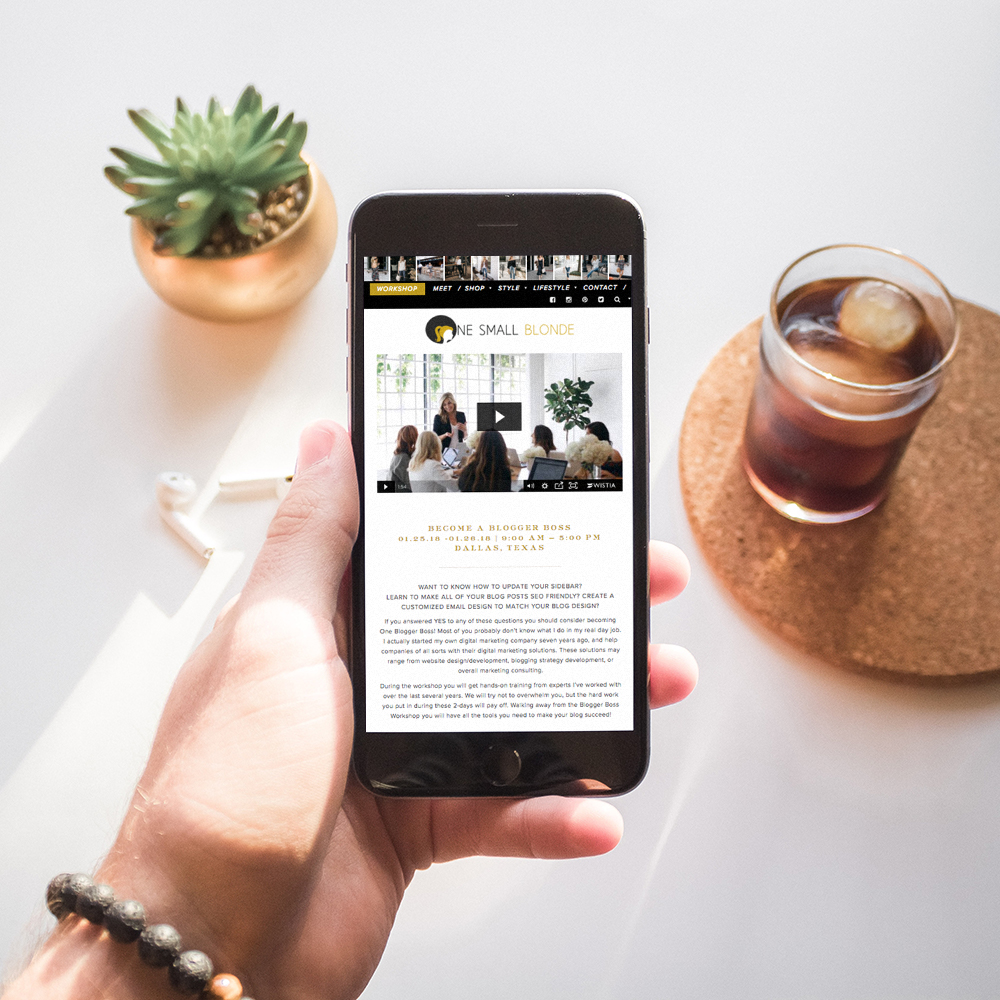 Fashion Blogger Website Design