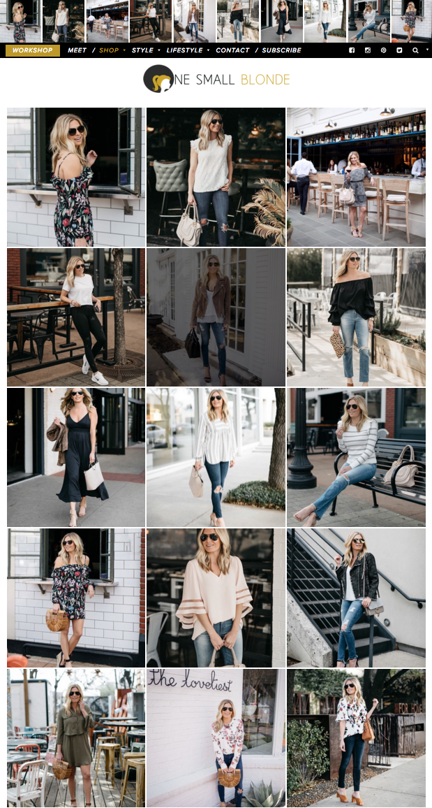 Fashion Blogger Website Design