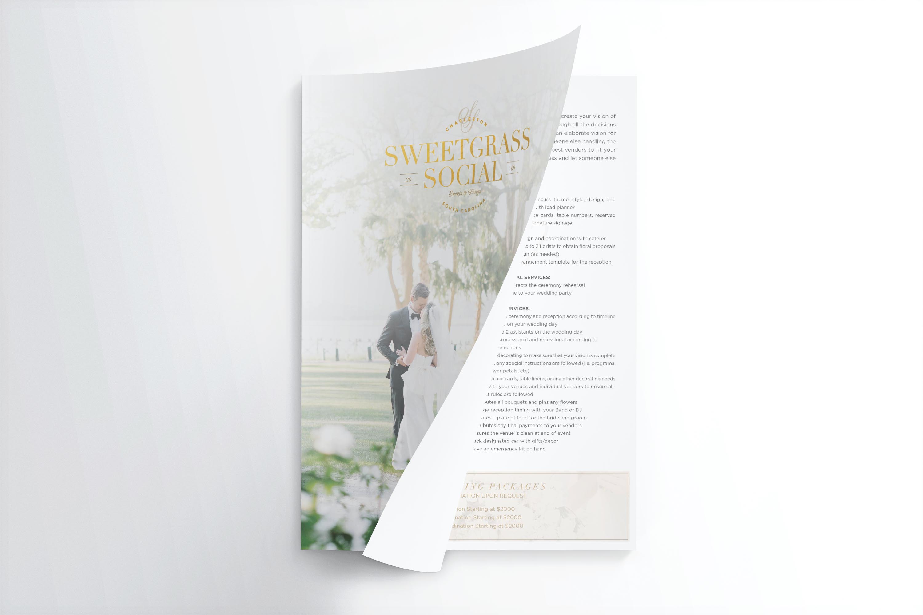 media kit design, sales kit design, wedding planner