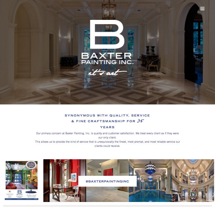dallas website designer, luxury painter dallas, interior design website
