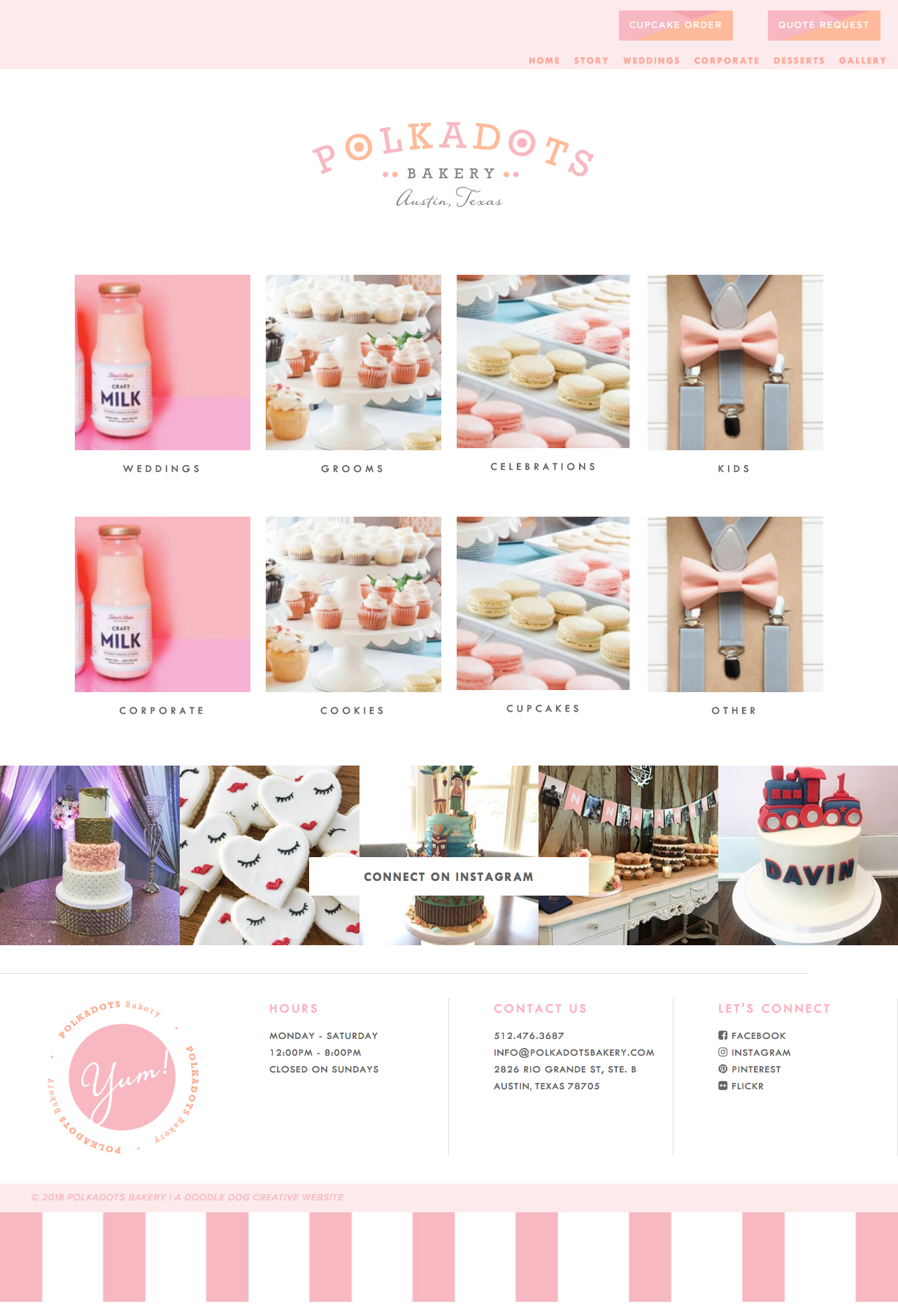 bakery website design