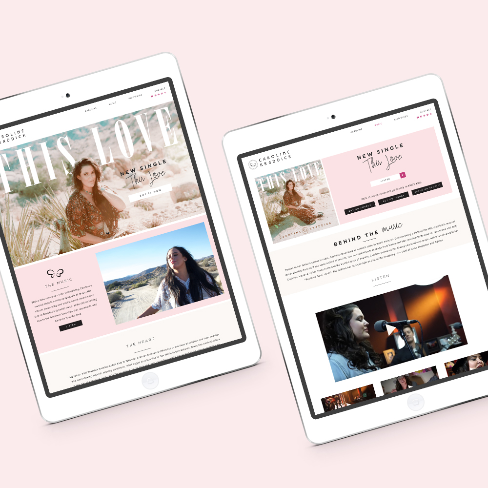 Custom WordPress Website caroline kraddick, kidds kids