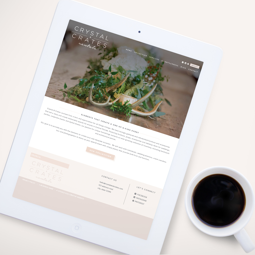 Event Rentals Company Website