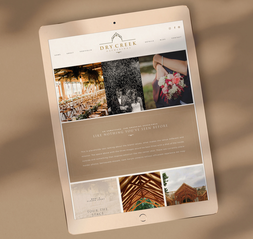 Wedding Venue Brand Design Website Design