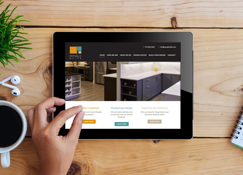 Website Design and Interactive Cabinet Builder for Republic Elite | Doodle Dog